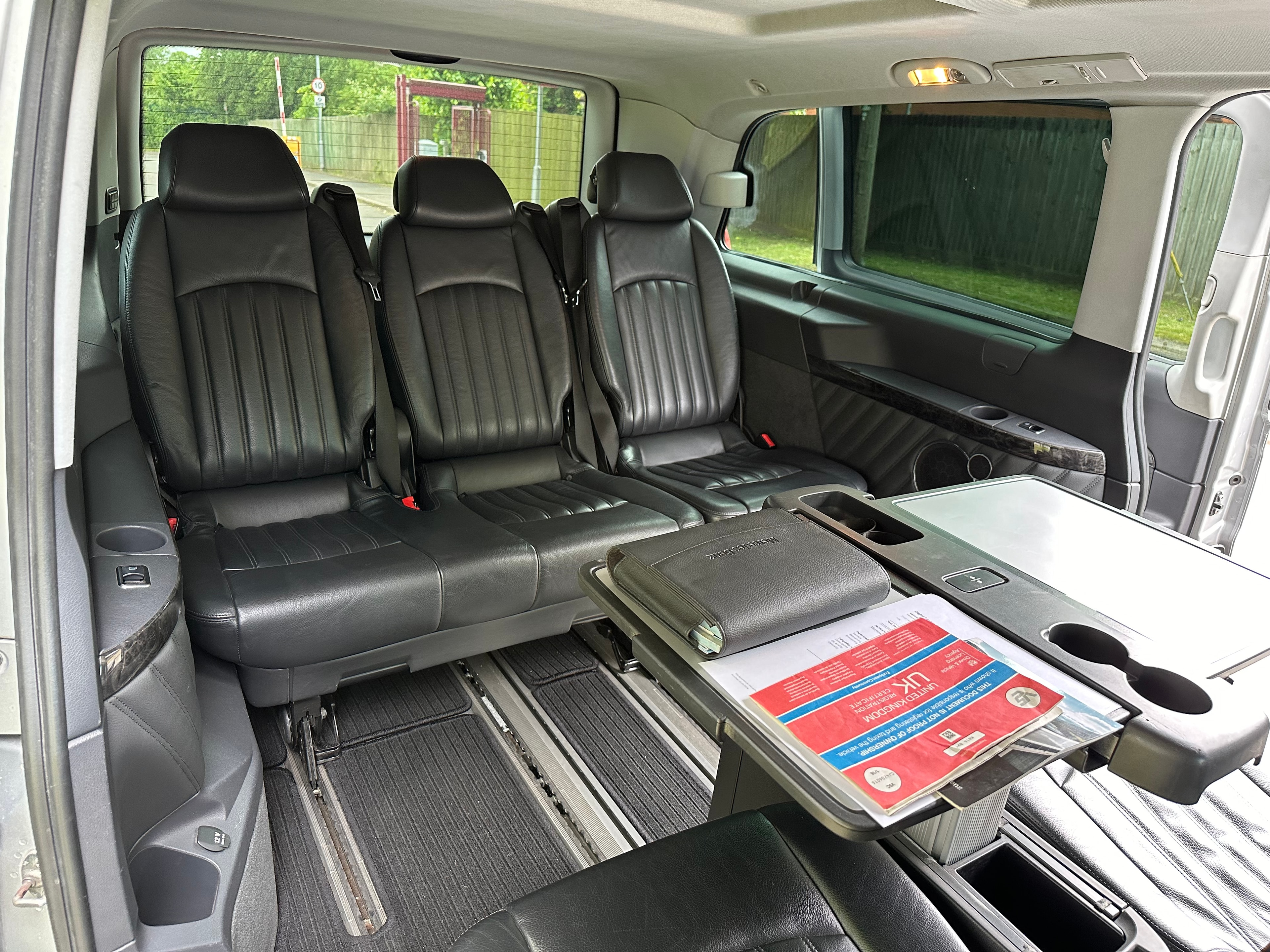 Mercedes Viano interior rear seats